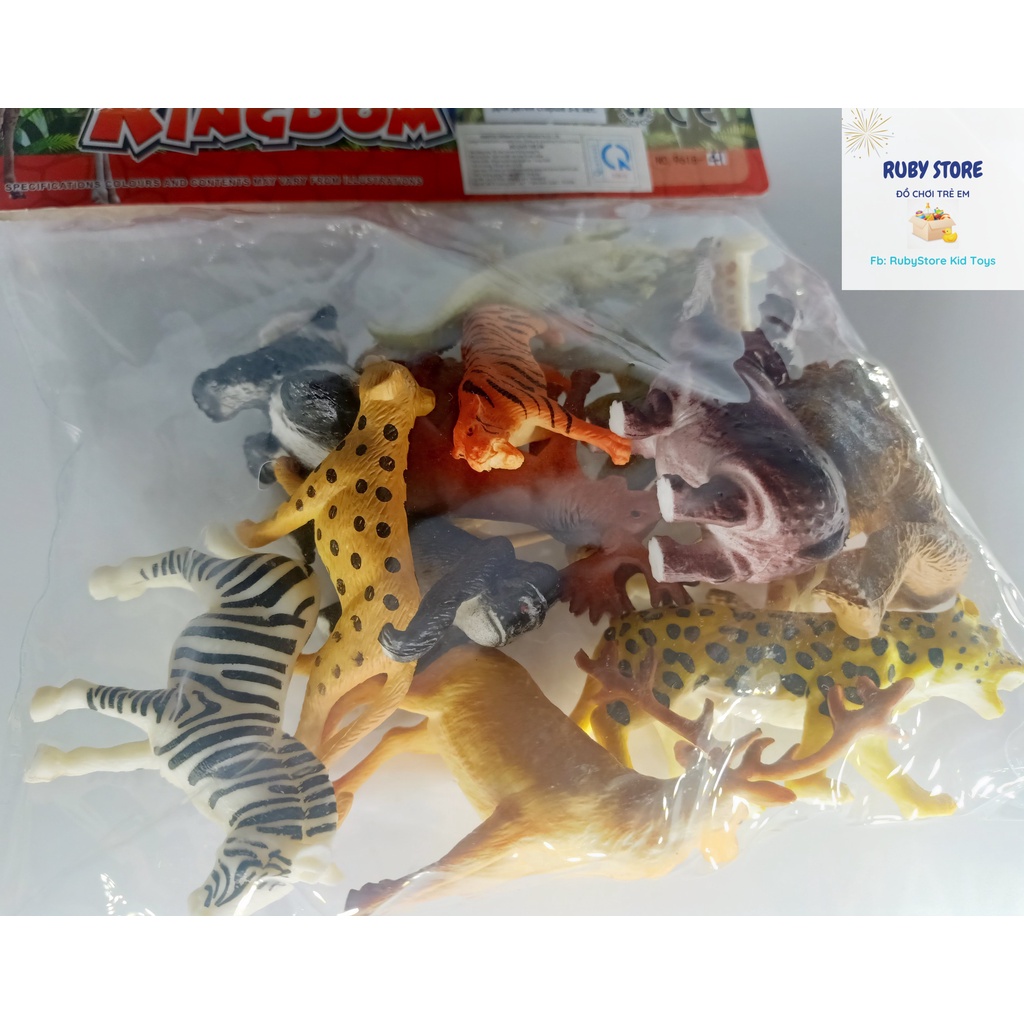 TÚI 14 MÔ HÌNH THÚ RỪNG NHIỀU KIỂU