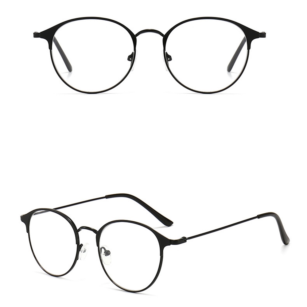 Mắt kính gọng kim loại tròn cho nam nữ