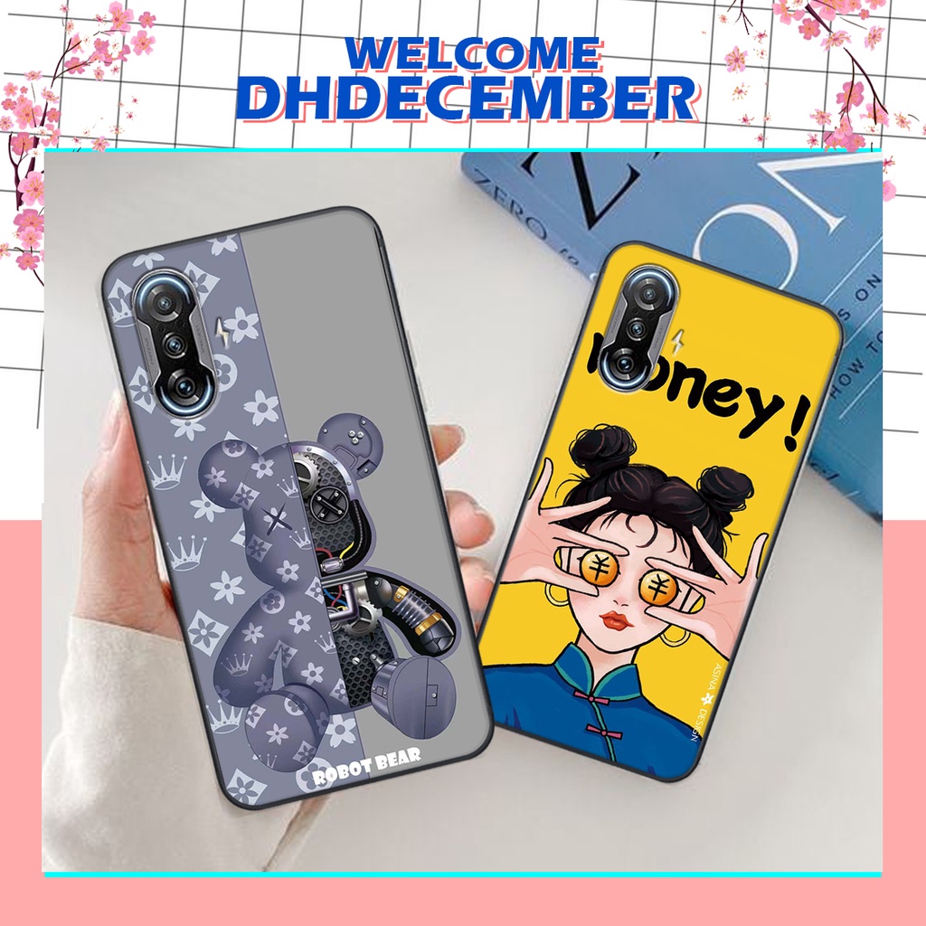 Ốp lưng Xiaomi REDMI K40 GAMING in hình 3D lucky, gấu Brick xinh xắn - KHÔNG NÊN BỎ LỠ