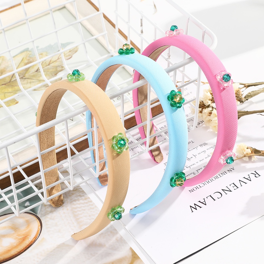 Băng Đô Cài Tóc Hình Hoa Đính Ngọc Trai Giả Nhiều Màu Sắc Cho Nữ