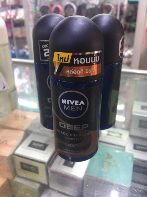 Lăn khử mùi Nivea Men Deep Black Charcoal Hương Espresso 50ml