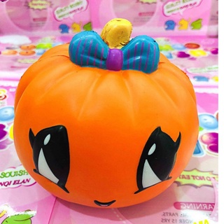 Squishy bí ngô đồ sộ mở mắt kèm bao tị nạnh