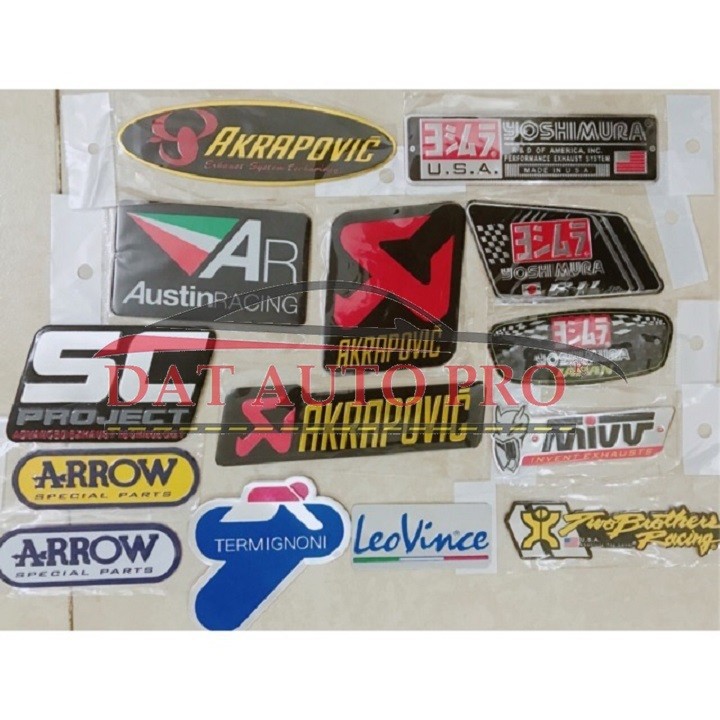 Tem nhôm dán Pô xe Austinracing