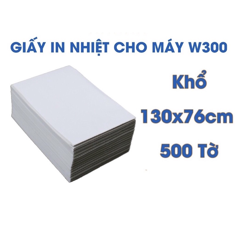 Giấy in nhiệt tự dính 3 lớp 500 tờ khổ 130x76cm dùng cho máy in nhiệt MINPRO Ư300 ( và cá loại máy khác) | WebRaoVat - webraovat.net.vn