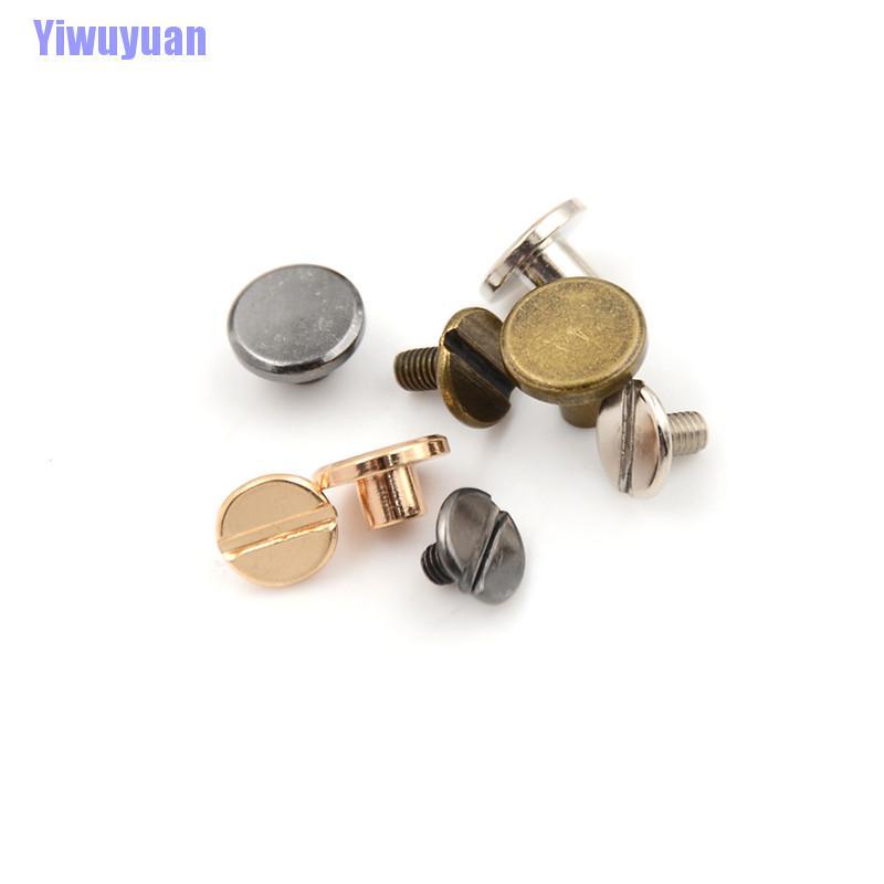 Bộ 10 Đinh Tán Đầu Phẳng Bằng Đồng Thau Chất Lượng Cao