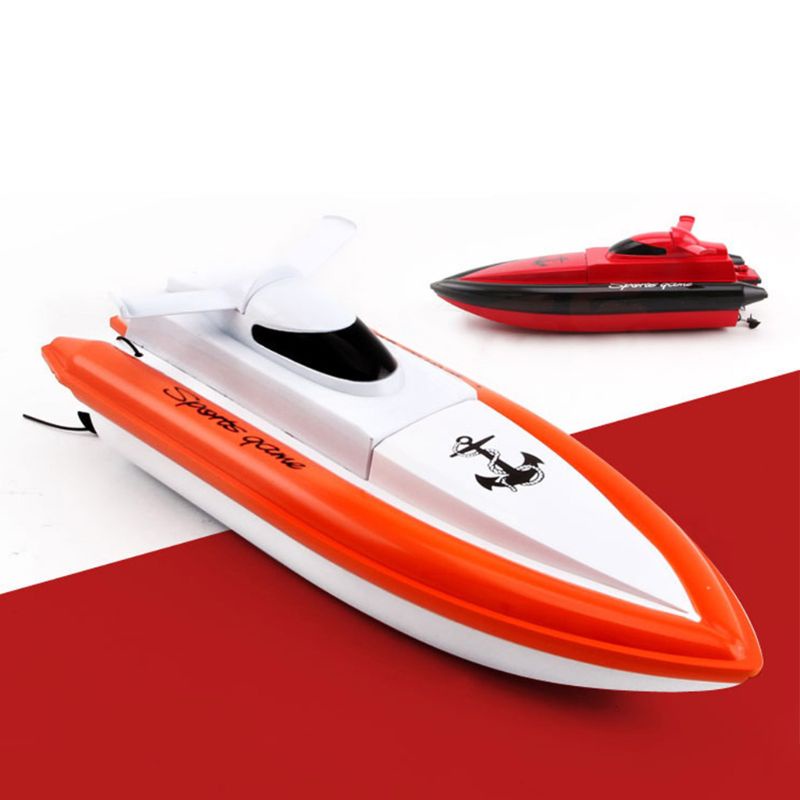 Thuyền Mini Điều Khiển Từ Xa Tốc Độ Cao Với 2 Động Cơ Radio Chống Thấm Nước
