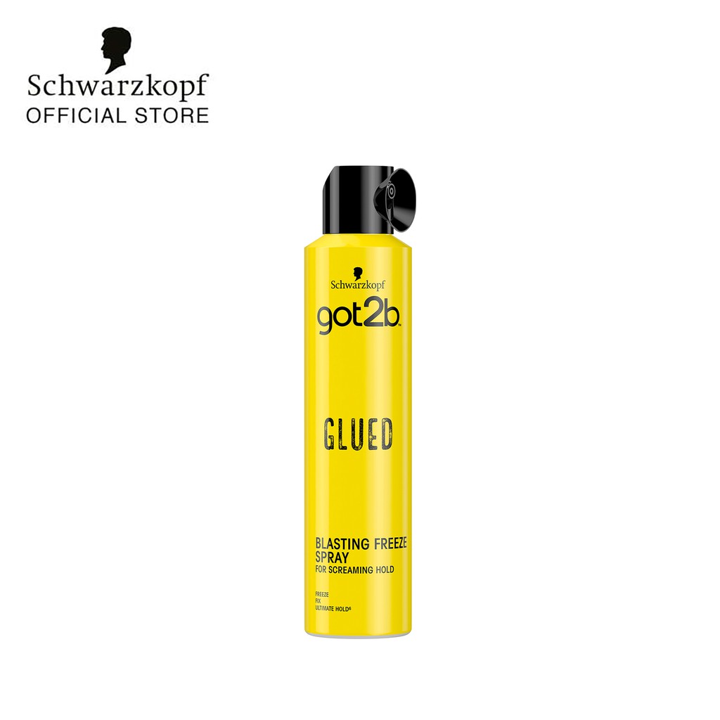 Combo sáp vuốt tóc Schwarzkopf Got2B Glued Spiking Wax 75ml và keo xịt tóc Got2B Glued Blasting Freeze Spray 300ml