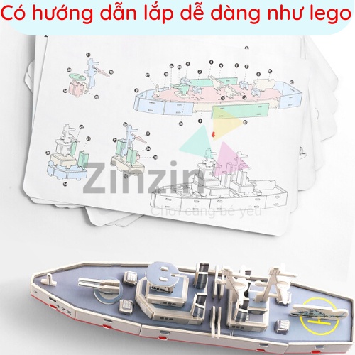 Mô Hình Lego Máy Bay, Đồ Chơi Thông Minh Qùa Tặng Cho Bé Yêu 1690-28