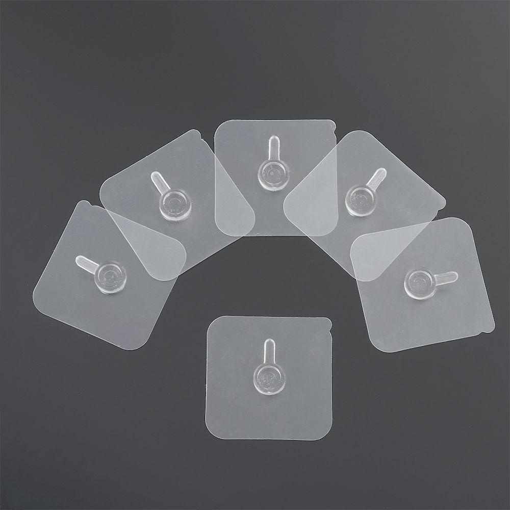 LEISURE Set 2 / 4 Móc Treo Khung Ảnh Trong Suốt Không Cần Khoan