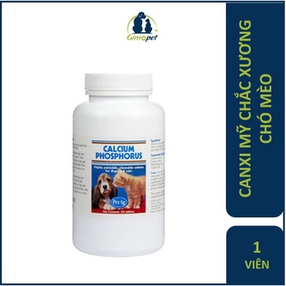 Canxi mỹ chắc xương chó mèo calcium phosphorus - trị bênh thiếu canxi chó mèo