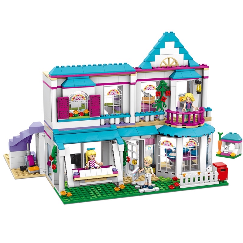 Lắp Ráp NonLego Friends 41314 - Lezi 3066 Ngôi Nhà Của Stephanie 659 Mảnh Ghép