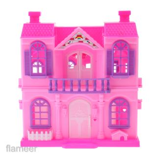 [Flameer] Nhà biệt thự Mini búp bê dành cho búp bê Đồ chơi giả vờ chơi ngẫu nhiên