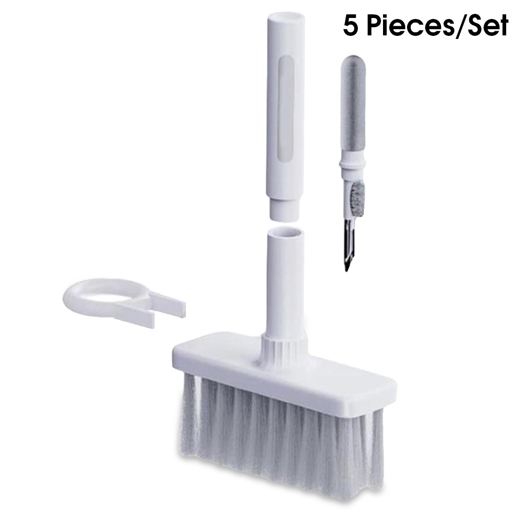 5-in-1 Multifunctional Keyboard Cleaning Brush Dust Remover Headphones Brushes Sweep Set Household Keycap Puller ELEN