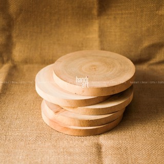 Gỗ Miếng tròn, khoanh gỗ decor, tấm gỗ lót