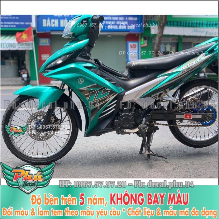 Tem rời Exciter 135 Lc xanh Lục bảo (B) -1
