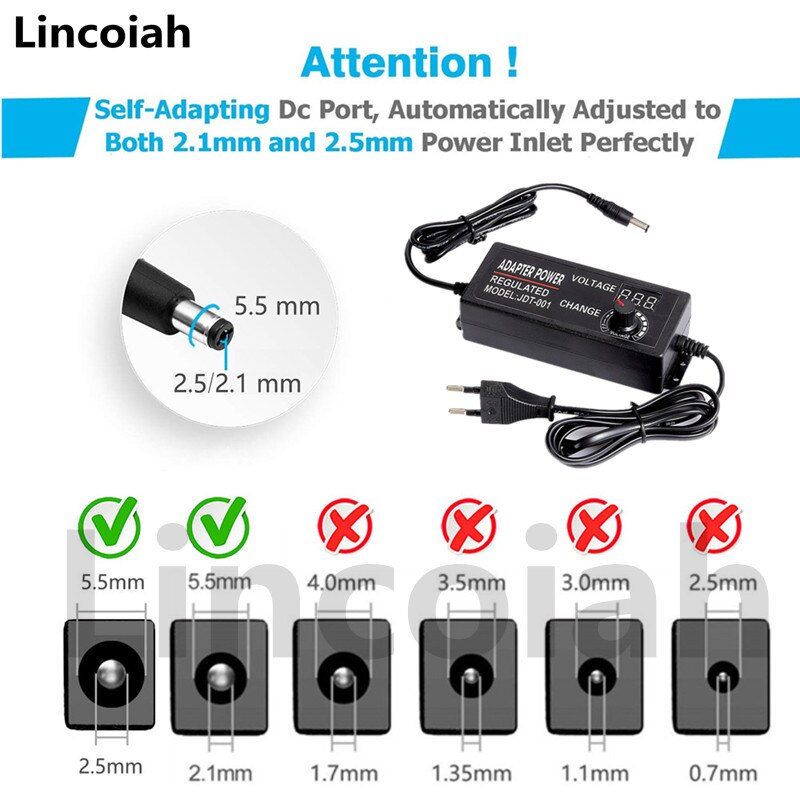 Bộ chuyển đổi nguồn điện 3V 5V 6V 9V 12V 15V 18V 24V 1A 2A 5A 220V-12V