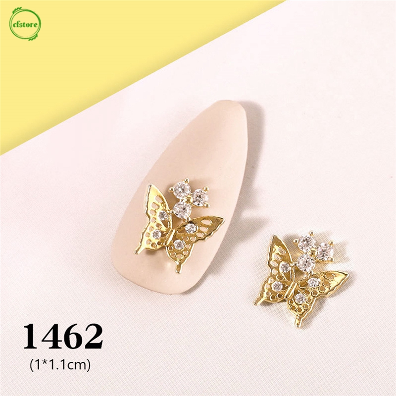 Phụ Kiện Trang Trí Móng Tay Hình Bướm Đính Đá Xinh Xắn
