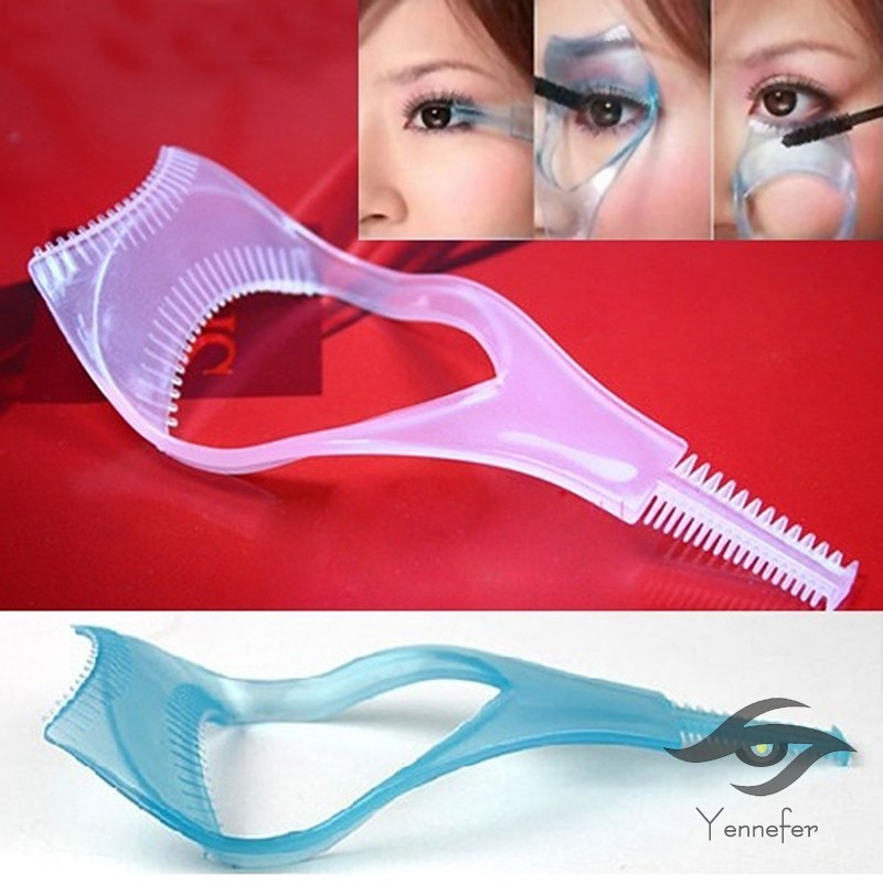 [Hàng mới về] Dụng cụ chải lông mi uốn cong kiêm mascara 3 trong 1