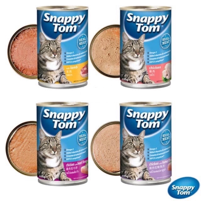 [Rẻ vô địch] [Có sẵn] Pate Hỗn Hợp Cho Mèo Dành Cho Mọi Lứa Tuổi Snappy Tom 400gr