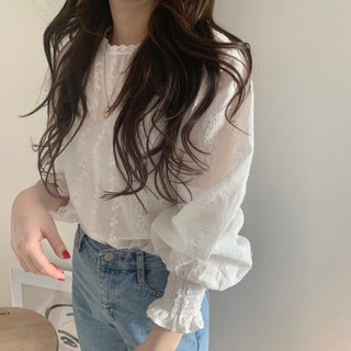 [ORDER] Áo ren tiểu thư trắng