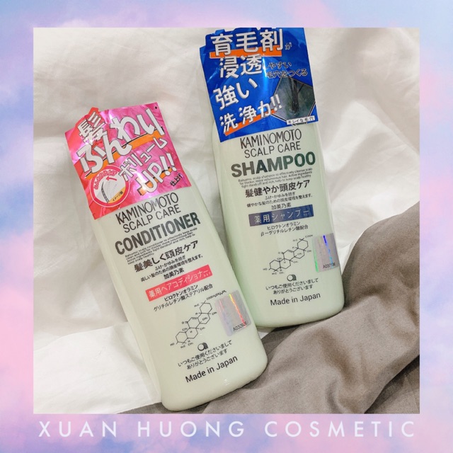 Dầu gội giảm hói 💜FREE SHIP💜 Cặp gội xả giảm rụng tóc Kaminomoto Nhật Bản