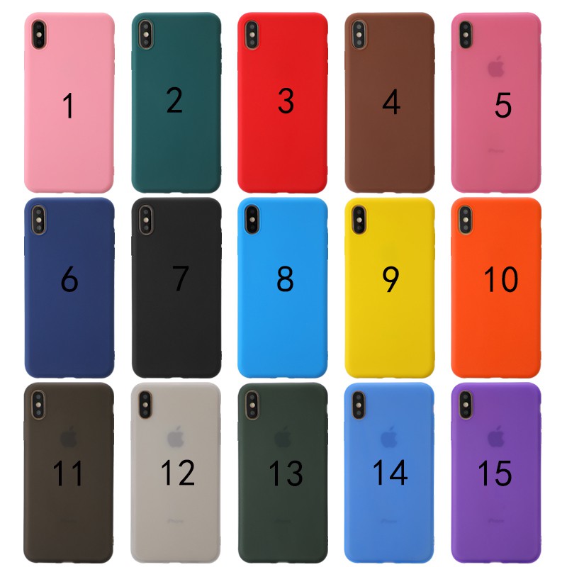 Ốp điện thoại iphone TRƠN DẺO 7 MÀU 5/5S/6/6Plus/6S/6S Plus/6/7/7 Plus/8/8 Plus/X/XS/XS Max/11/11 Pro/11 Promax