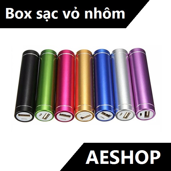 Box Sạc Dự Phòng 1 Pin 18650 Vỏ Nhôm