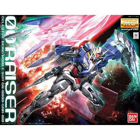 Mô Hình Gundam MG Raiser GN-0000+GNR-010 Tặng đèn LED Tỉ Lệ 1/100 Series 00 Gundam