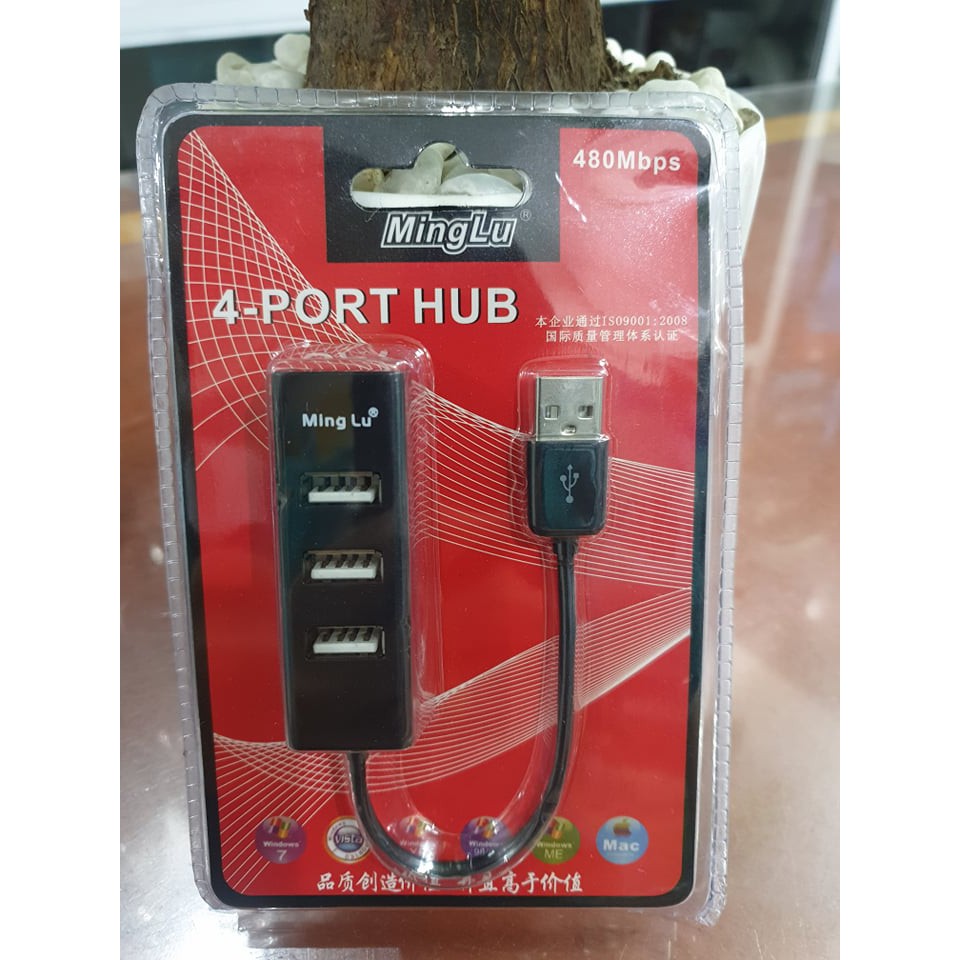 Hup Chia Cổng Usb 4 Port Minglu