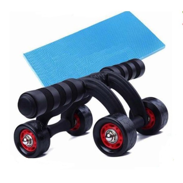 Con Lăn Tập Bụng 4 Bánh Cao Cấp Tập Cơ Bụng Hiệu Quả - Dụng Cụ Tập Thể Thao Cho Vòng 1 Thon Gọn và Săn Chắc