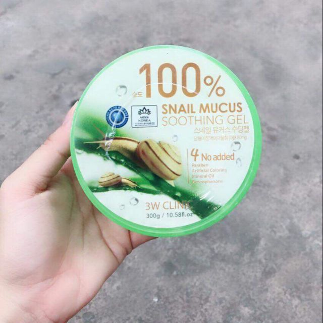 Gel dưỡng da ốc sên 3W Clinic Snail Mucus Soothing