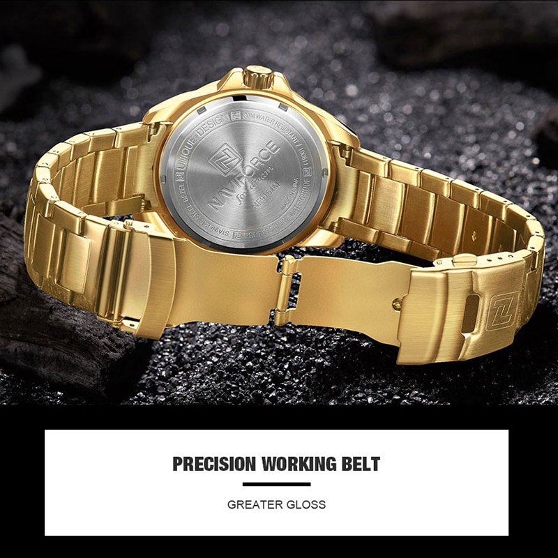 NAVIFORCE NF9170M Men Sport Fashion Stainless Steel Band Analog Digital Watch | BigBuy360 - bigbuy360.vn