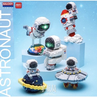 Đồ chơi xếp hình mô hình lắp ráp PHI HÀNH GIA MINI kèm đèn LED II NON LEGO II NANOBLOCKS
