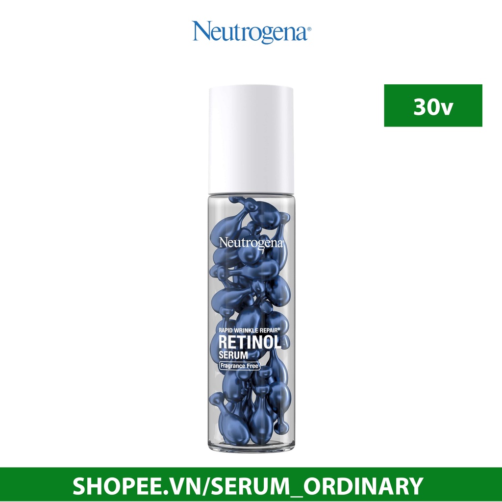 Tinh chất chống lão hóa Neutrogena Rapid Wrinkle Repair Retinol Face Serum Capsules ( 30 viên )