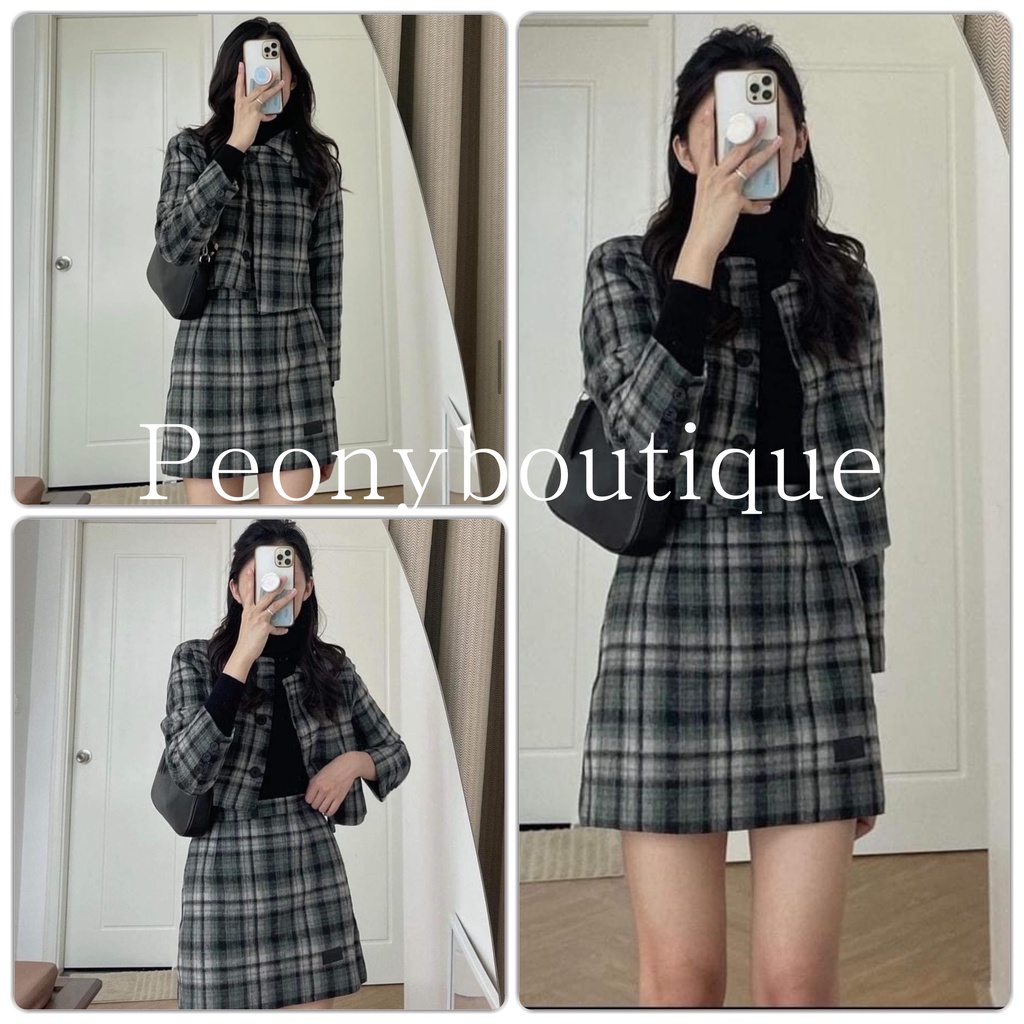 🌸 Bộ đồ thu đông dáng ngắn chữ A, nỉ ép dài tay đẹp Ulzzang🌸