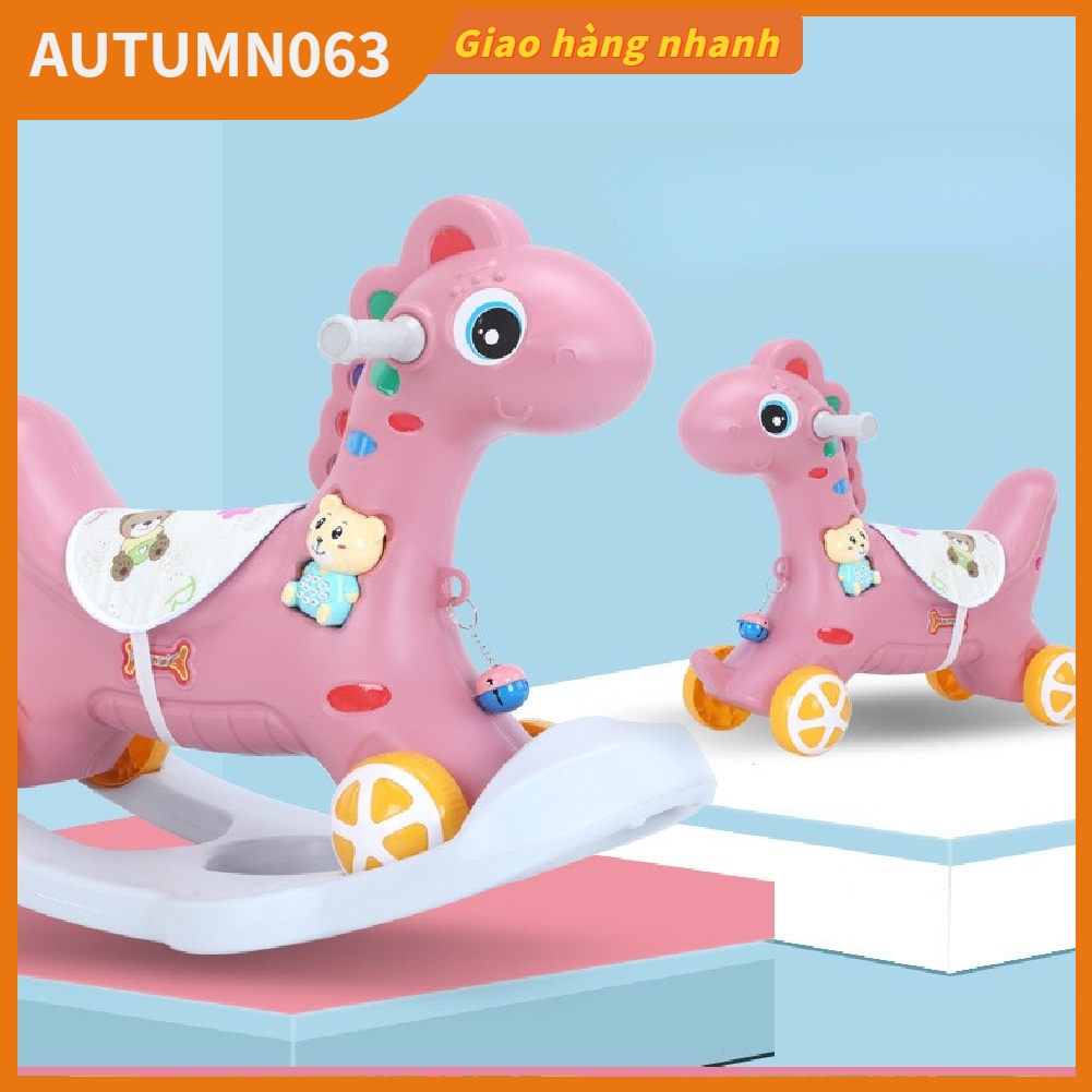 Trẻ em cưỡi ngựa Đồ chơi trẻ dễ thương Hoạt hình tinh tế xe trượt Món quà sinh nhật cho Nhà tại nhà Autumn063