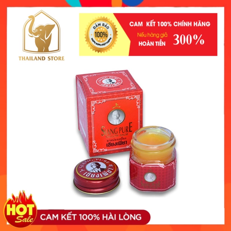 Dầu Cù Là Ông Già Siang Pure Oil Balm màu đỏ 12gr