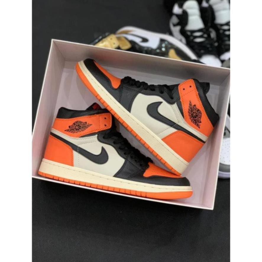 Giày NlKE Đen cam cao cổ chuẩn 1:1 - Full bill/box cực chất | BigBuy360 - bigbuy360.vn