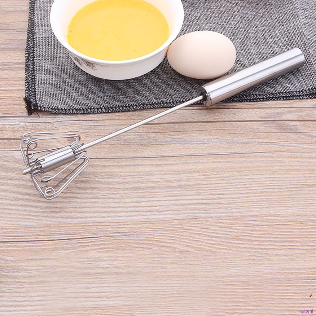 Dụng Cụ Đánh Trứng Bán Tự Động Bằng Thép Không Gỉ 10 Inch