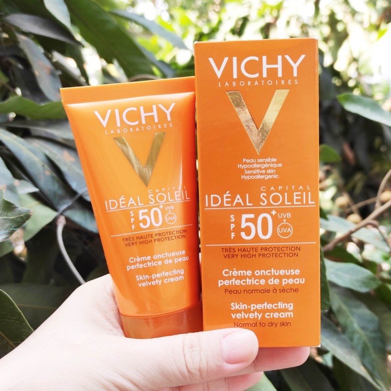 Kem chống nắng Vichy SPF50 cho da dầu mụn nhạy cảm hỗn hợp thiên dầu không đổ dầu vật lý, hóa học LaLa Beauty - KCN