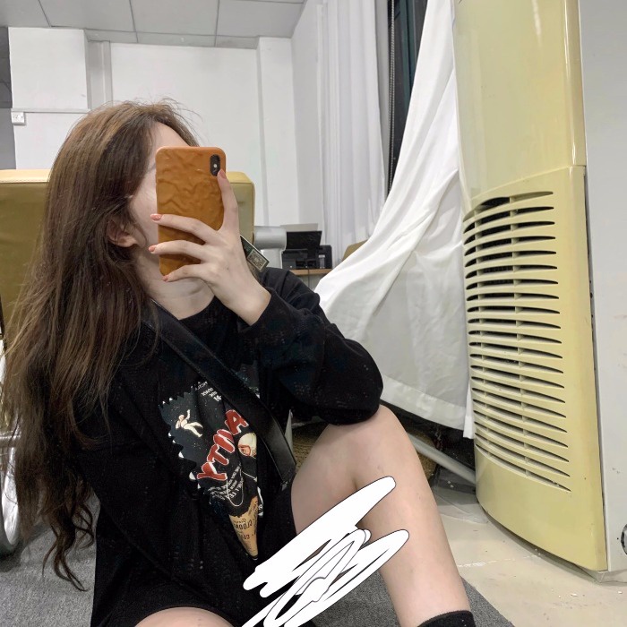 COZOK Áo sweater tay dài dáng rộng phong cách thời trang hàn quốc