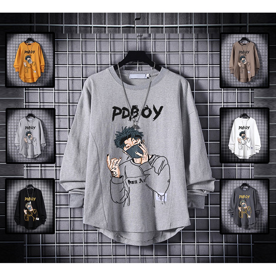 Áo Thun Nam Dài Tay Cổ Tròn In Họa Tiết Chữ PDBOY Phong Cách Trẻ Trung Thời Trang Zenkonu TOP NAM 1000126 | BigBuy360 - bigbuy360.vn
