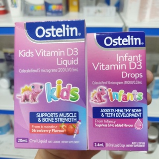 Vitamin D3 Ostelin kid liquid 20ml và Ostelin Infant Drop 2,4ml