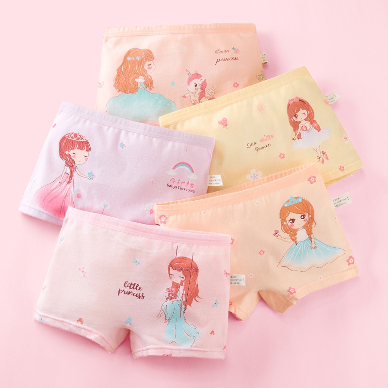 Combo 5 quần lót JOLLYBABY thời trang Giáng sinh làm quà sinh nhật quà năm mới cho bé gái 2-12 tuổi