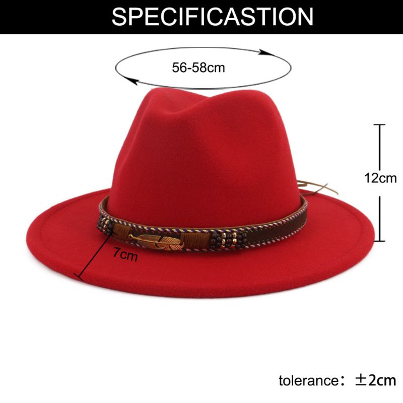 Mũ Fedora Vải Nỉ Vintage Cho Nam Và Nữ