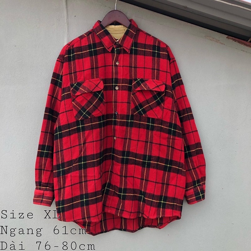 ÁO SƠ MI FLANNEL 2HAND