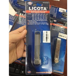 Bộ thước lá đo khe hở licota 25 lá, 32 lá