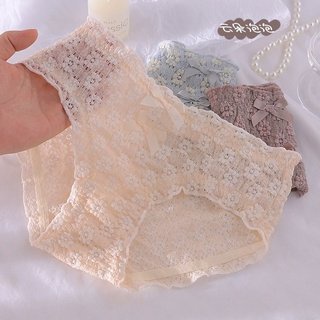 Quần Lót Nữ thun lạnh - Quần Chip Nữ ngàn hoa vân nổi kháng khuẩn thoáng mát đính nơ xinh tôn vòng 3 gợi cảm - QL 538