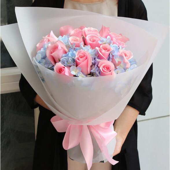 Cuộn Dây Ruy Băng Bằng Lụa Polyester Rộng 2CM Dài 22M Màu Sắc Dùng Để Trang Trí Bó Hoa Cưới