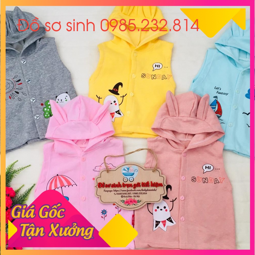 Gile nỉ có mũ tai cho bé trai gái